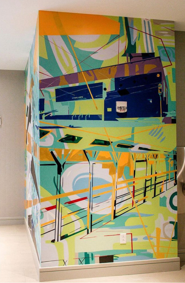 In Transit UNCC Marriot Mural