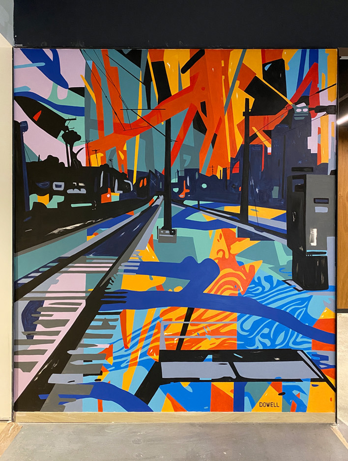 Rail Yard Trail Mural in Ernst & Young